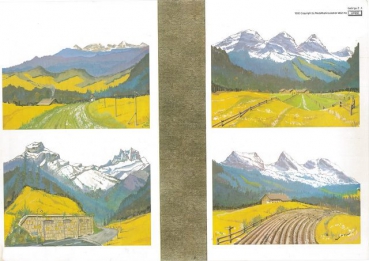 Z Hintergrund 4 Motive Hochgebirge & Straße