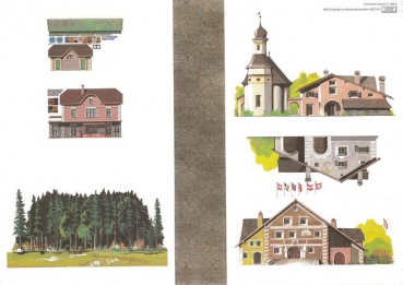 Z Hintergrund 4 Schweiz & Tannenwald & Straße