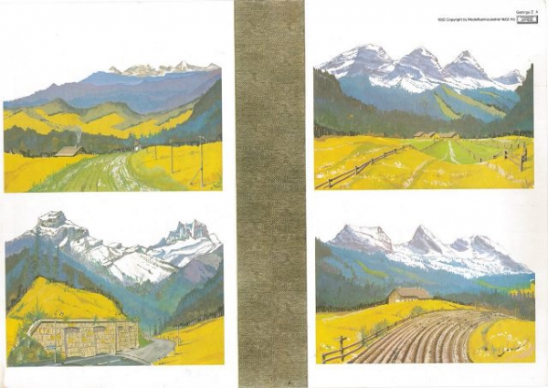 Z Hintergrund 4 Motive Hochgebirge & Straße