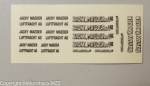 Set 4 Decals 2 Bögen Beschriftungen (Nassabzieher) Maeder, Knauer, Stuttgarter Hofbräu